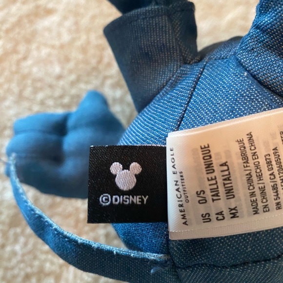Mickey Mouse Disney x American Eagle Denim Plushy 14” Limited Edition. - Picture 4 of 5